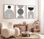 Wallity Huhu163 Cuadro Decorativo Enmarcado en MDF de 3 Piezas (30 x 40 cm)
